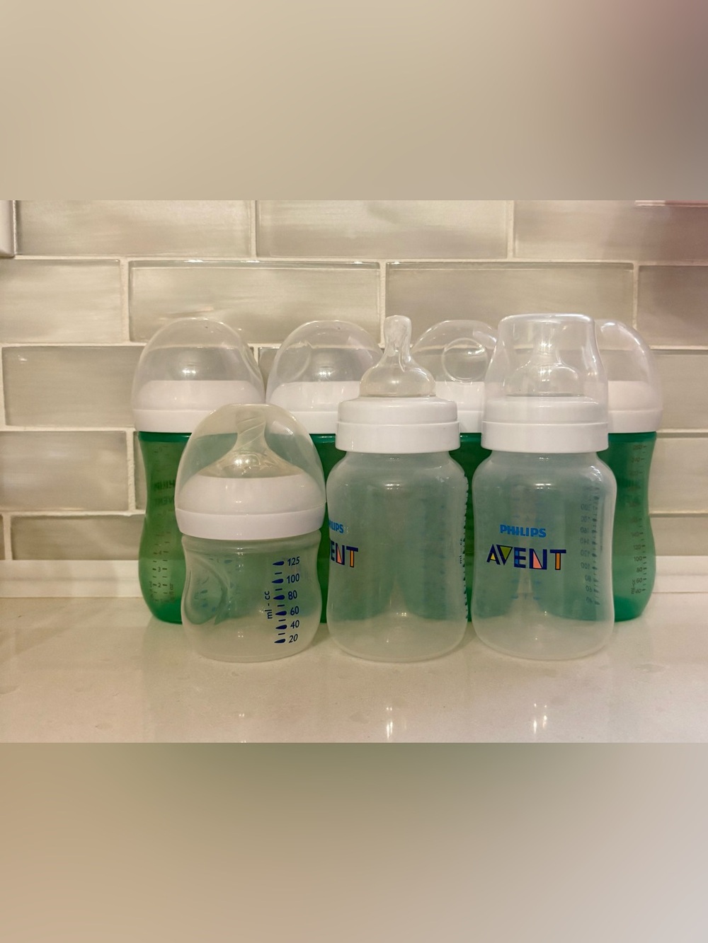 9 Philips Avent Baby Bottles Lot Bottle Bundle